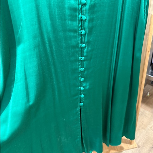 APRICOT Green Satin Midi Dress - Picture 5 of 9